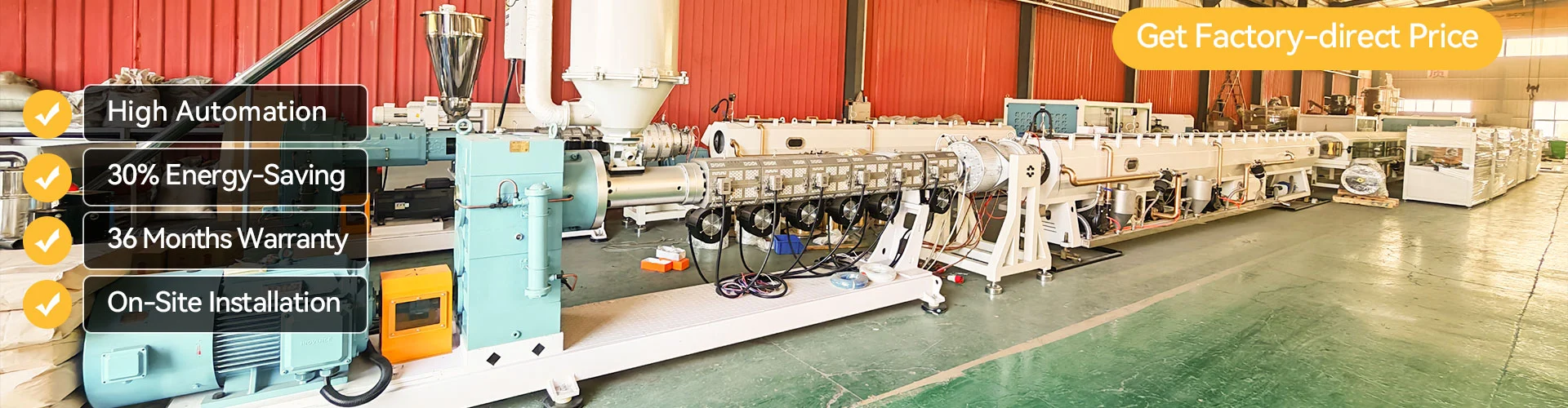 Produktionslinie für PE-Rohre