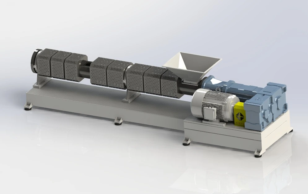 Doppelschnecken-Kunststoff-Recycling-Extruderauftrag für Kunden aus Afrika
