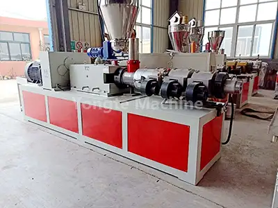 SJSZ65/132 Conical Twin Screw Extruder